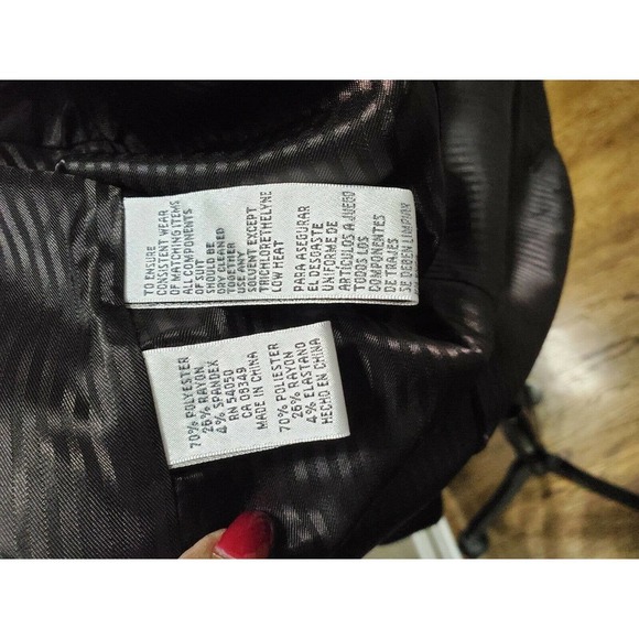 Jones Newyork Womens Black Polyester Two Buttons Single Breasted Blazer Size 22W - Picture 9 of 11